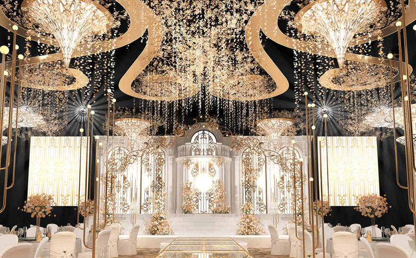 湟源花木兰喜事汇金色大厅效果展示